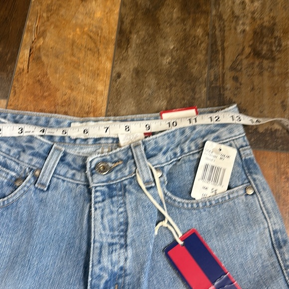NWT VTG Y2K HYDRAULIC MOM JEANS EMBELLISHED HIPPIE DETAILS ON CUFF SIZE 5 f15 - Picture 7 of 9
